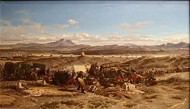 Breaking Camp at Mid-day