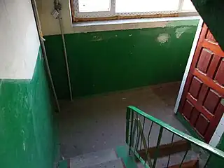 The staircase where the first murder was committed.