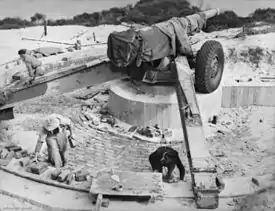 Panama mount in Western Australia showing center concrete pier and concrete beams