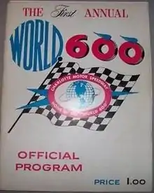 1960 World 600 program cover