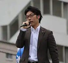 2015 3 30 街頭演説をする松田公太氏.jpg