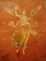 Winged Victory bearing a tripod (Wall painting, Pompeii, 64 AD)