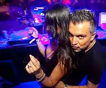 DJ Alex Gaudino with a Girl at Pacha London.