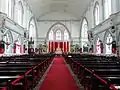 Altar and nave of St. Joseph's Catholic Church Singapore