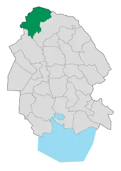 Location of Andimeshk County in&nbsp;Khuzestan&nbsp;province
