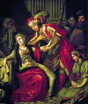 Image 5Vladimir I and princess Rogneda of Polotsk (painting of 1770) (from History of Belarus)