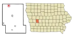 Location of Gray, Iowa