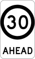 (G9-79) 30&nbsp;km/h Speed Limit Ahead