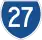 State Route 27 marker