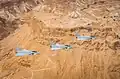 Eurofighter of the Royal Air Force in front of the Masada Fortress during Blue Flag 2021