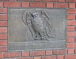 Owl plaque at Bohemian Club