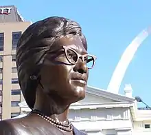 Bronze Sculpture of Frankie Muse Freeman
