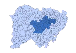 Location in Salamanca