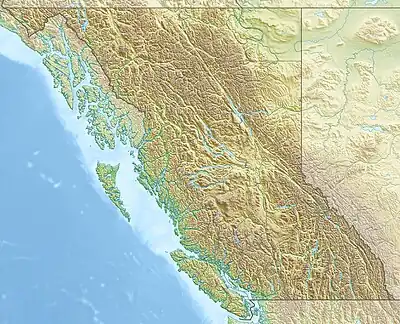 Crease Range is located in British Columbia