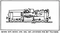 A line drawing of a Canon de 240 mm Mle 1884 sur affût-Trucs TAZ.