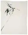 Bamboo (study) 1981 New York / Chinese calligraphy ink on Laid paper / 65 × 40&nbsp;cm. In the possession of the artist