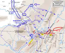 Initial movements in the Chickamauga Campaign, August 15 – September 8, 1863