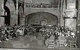 Antonio Mari Labaien's conference in the central nave of the church (1935)