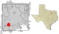 Location of Duncanville in Dallas County, Texas