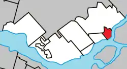 Location within Deux-Montagnes RCM.