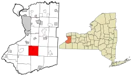 Location in Erie County and the state of New York.