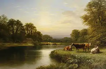 Cattle on a Riverbank