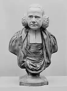 Bust of the Methodist preacher George Whitefield (d. 1770), c. 1790, 12 1/2 in. (31.8&nbsp;cm)