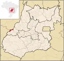 Location in Goiás state