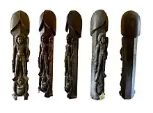 view of Gudimallam linga,a 19th century replica from the temple located in yerpedu mandal