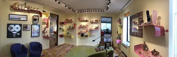 Office, designed by Hester Diamond  Diamond residence, Central Park West