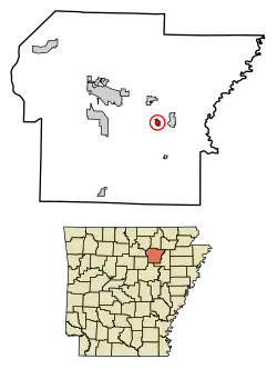 Location of Magness in Independence County, Arkansas