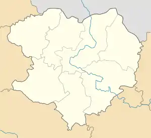 Ternova is located in Kharkiv Oblast