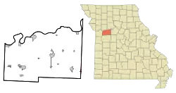 Location of Emma, Missouri