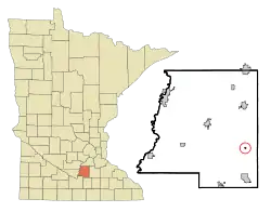 Location of Kilkenny, Minnesota