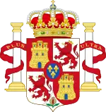 Lesser coat of arms of the Kings of Spain. of Santo Domingo