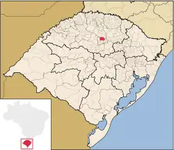 Location of Não-Me-Toque in Rio Grande do Sul
