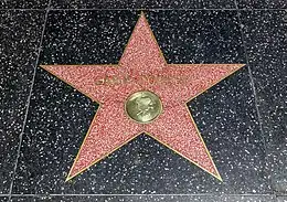 Photo of Gary Cooper's star on the Hollywood Walk of Fame