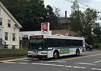 A route 3 bus in North Leominster