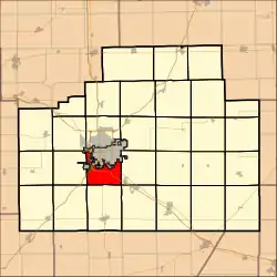 Location in McLean County
