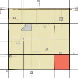 Location of Victoria Township within Cass County