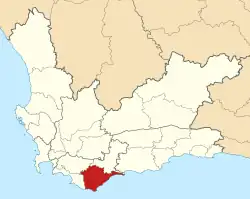 Location in the Western Cape