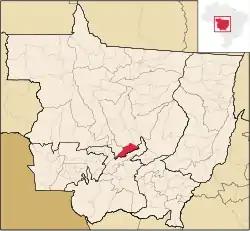 Location in Mato Grosso state