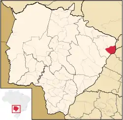 Location in Mato Grosso do Sul state