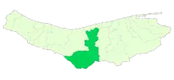 Location of Amol County in&nbsp;Mazandaran&nbsp;province