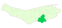 Location of Savadkuh County in Mazandaran province