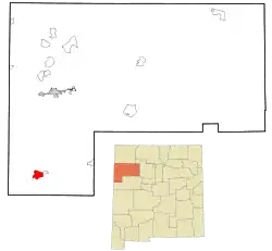 Location of Zuni Pueblo, New Mexico