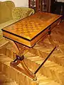 Combined chess and mill game table