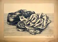 Naděžda Plíšková, classified work G II B, drypoint, 1952