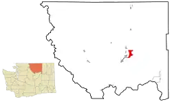 Location of North Omak inOkanogan County and Washington