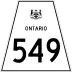 Highway 549 marker